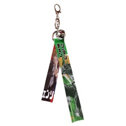 Chainsaw Man Flying Strap with keychain & little bell 
