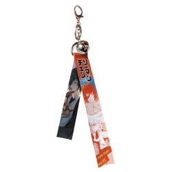 Chainsaw Man Flying Strap with keychain & little bell C