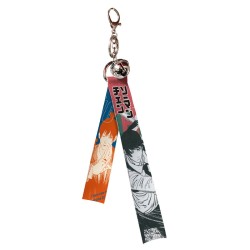 Chainsaw Man Flying Strap with keychain & little bell D