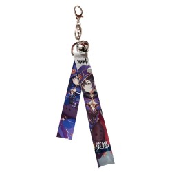 Genshin Impact Flying Strap with keychain & little bell AS