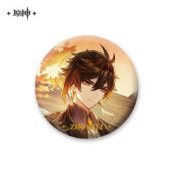 Mihoyo Genshin Impact Character with Background Badge - Zhong Li