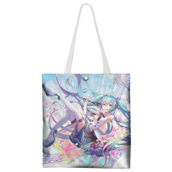 Canvas Sling Shoulder Shopping Bag - Hatsune Miku E
