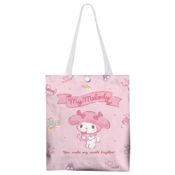 Canvas Sling Shoulder Shopping Bag - Sanrio Character Cinnamoroll/ Melody/ Pompompurin/ Pochacco B