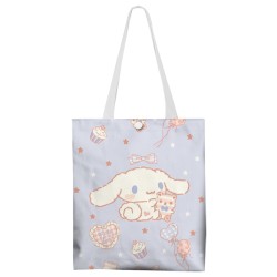 Canvas Sling Shoulder Shopping Bag - Sanrio Character Cinnamoroll/ Melody/ Pompompurin/ Pochacco E