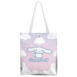 Canvas Sling Shoulder Shopping Bag - Sanrio Character Cinnamoroll/ Melody/ Pompompurin/ Pochacco H