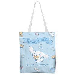 Canvas Sling Shoulder Shopping Bag - Sanrio Character Cinnamoroll/ Melody/ Pompompurin/ Pochacco K