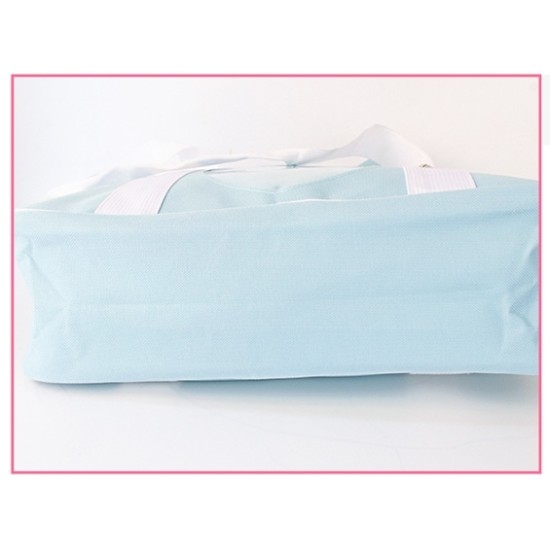 Japanese School Sling Bag - heart shape blue color