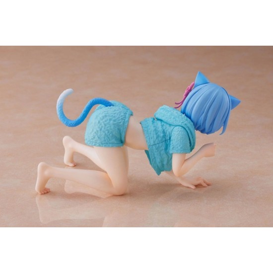Taito Desktop Cute Figure Re:Zero Starting Life in Another World - Rem (Cat Roomwear Ver.)