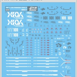 DL MG 1/100 Freedom 2.0 Water Decal