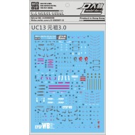 DL MG 1/100 RX-78-2 Ver 3.0 Water Decal