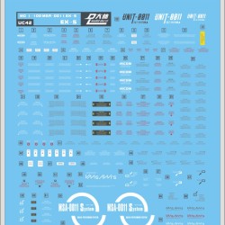 DL MG 1/100 EX-S Gundam Water Decal