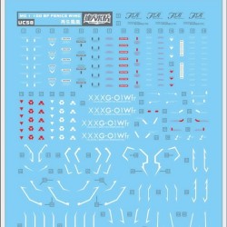 DL MG 1/100 Build Fighter Wing Gundam Fenice Water Decal