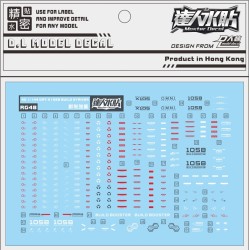 DL RG 1/144 Build Strike Gundam  Water Decal
