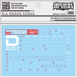DL MG 1/100 ORX-013 Gundam MK-V Water Decal