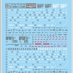 DL MG 1/100 RB-79 Ball & RB-79K Ball Water Decal