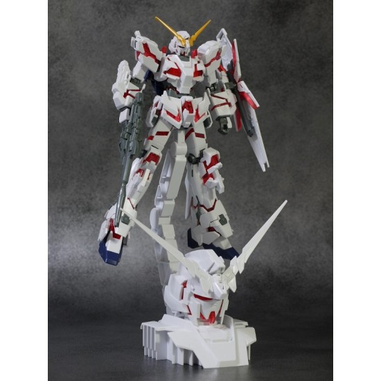 HGUC 1/144 Limited RX-0 Unicorn Gundam (Destroy Mode) + Head Display Base