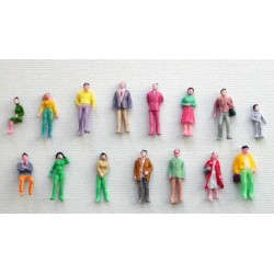 1/100 human painted miniatures - Standing pose (10pcs/pack)