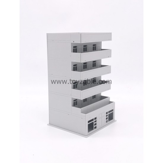 1/150 Building (White) (L6.5*W6.4*H11.4cm)