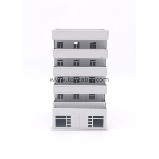 1/150 Building (White) (L6.5*W6.4*H11.4cm)