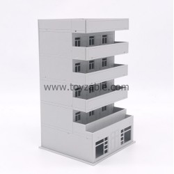 1/100 Building (White) (L12.1*W7.3*H10.7cm)