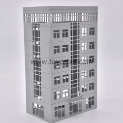 1/100 Building (White) (L13.5*W9*H22.5cm)