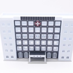 1/150 Hospital (White Grey)(L21*W6*H14cm)