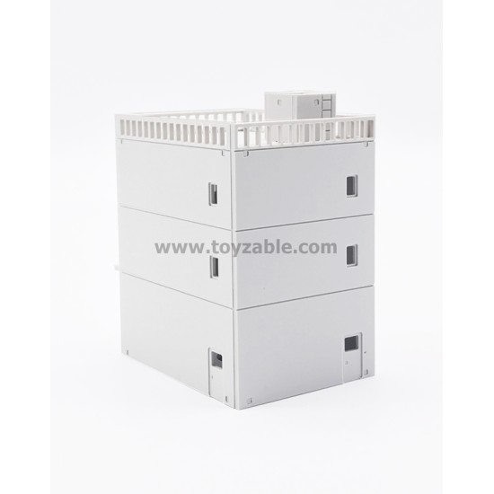 1/100 Building - ShopLot (White) (L7*W9*H11.5cm)