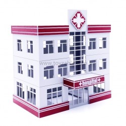 1/87 Building - Hospital (L12*W7*H12.7cm)