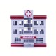 1/87 Building - Hospital (L12*W7*H12.7cm)