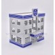 1/64 Building - Police Station (Blue)(L9.5*W16.3*H17.2cm)