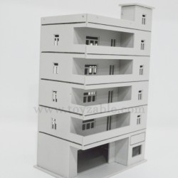1/87 Building (White)(L10*W6.5*H20cm)