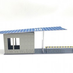 1/64 Building - Guard House(Blue White) (L21*W5*H6cm)