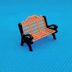 1/100 Miniature Bench for diorama B (Color) - 2 pcs/pack