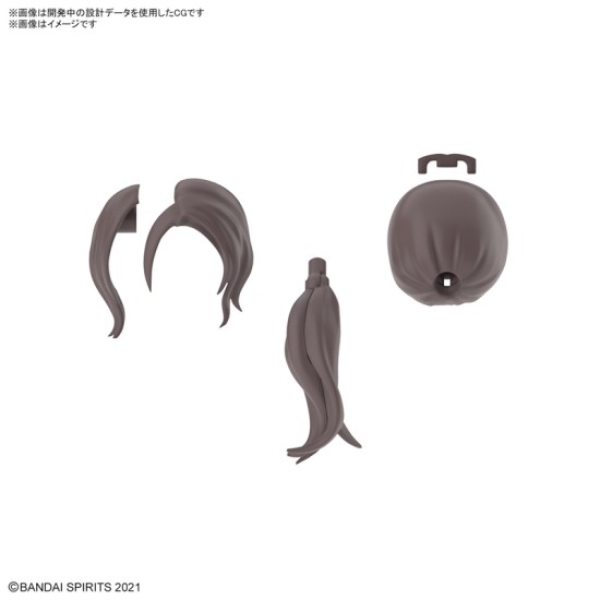 Bandai 30MS Option Hair Style Parts Vol.9 All 4 Type