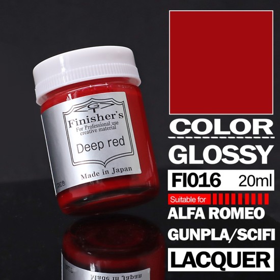 Finisher's Lacquer Paint Red / Pink / Orange series Color - Deep Red