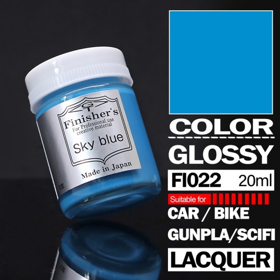 Finisher's Lacquer Paint Blue / Purple series Color - Sky Blue