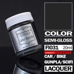 Finisher's Lacquer Paint Black & White series Color - Carbon Black Matt
