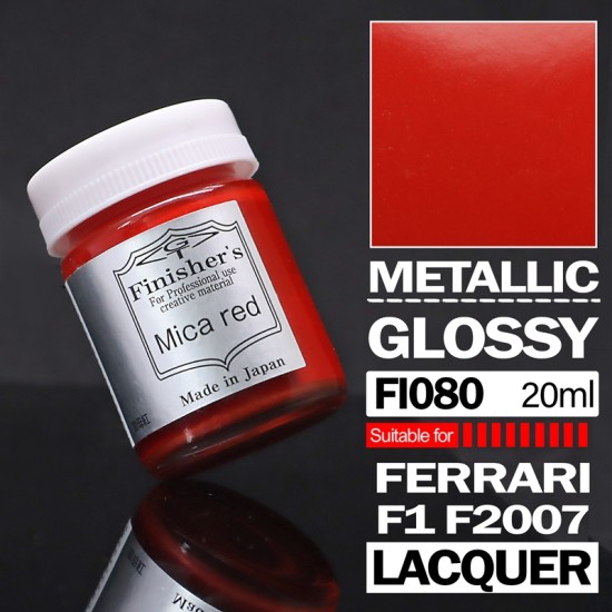 Finisher's Lacquer Paint Metallic Color - Mica Red