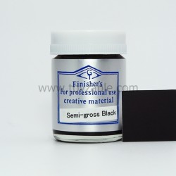 Finisher's Lacquer Paint Black & White series Color - Semi Gloss Black