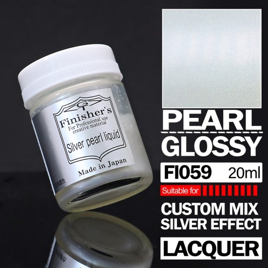 Finisher's Lacquer Paint Pearl series Color - Silver Pearl Liquid