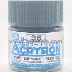 Mr Hobby Acrysion Color N36 Semi Gloss IJN Green(Nakajima)