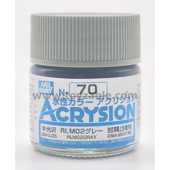 Mr Hobby Acrysion Color N70 Semi Gloss RLM02 Gray