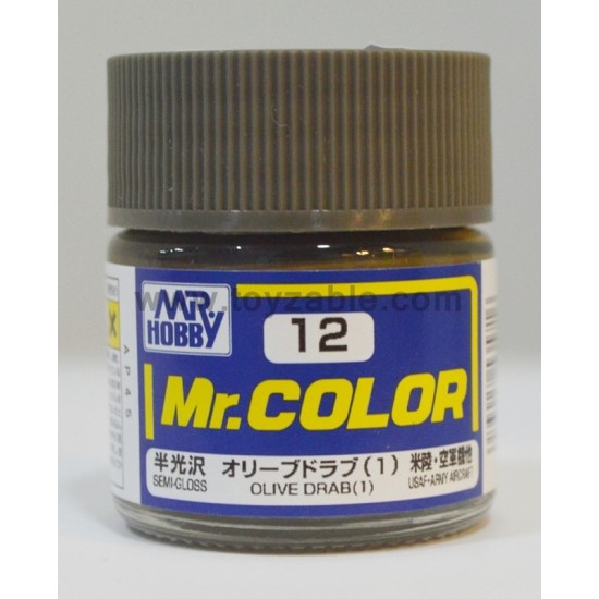 Mr.Hobby Mr.Color C-12 Semi Gloss Olive Drab