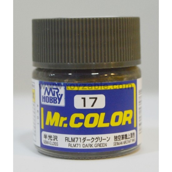 Mr.Hobby Mr.Color C-17 Semi Gloss RLM71 Dark Green