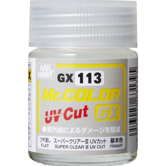 Mr.Hobby Mr.Color GX113 Super Clear III UV Cut Flat