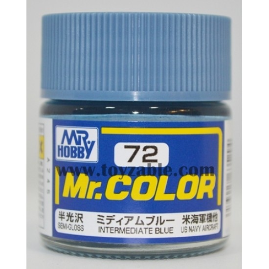 Mr.Hobby Mr.Color C-72 Semi Gloss Intermediate blue