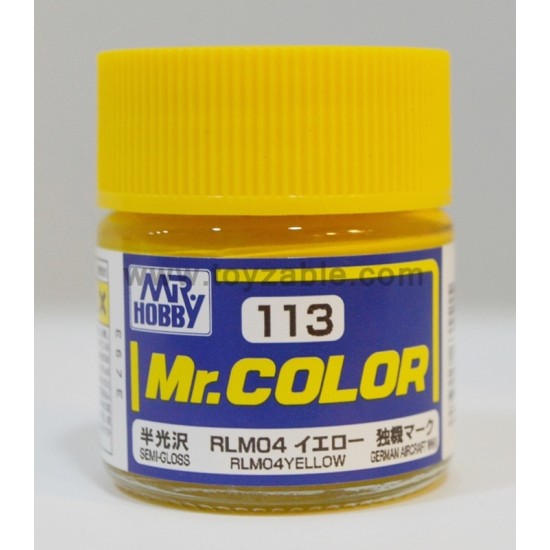 Mr.Hobby Mr.Color C-113 Semi Gloss RLM04 Yellow