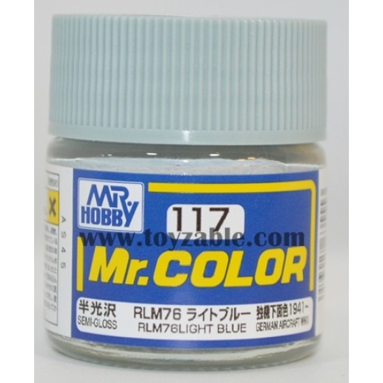 Mr.Hobby Mr.Color C-117 Semi Gloss RLM76 Light Blue
