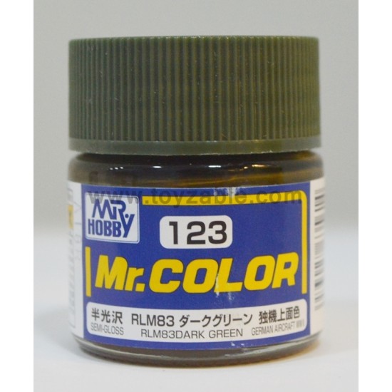 Mr.Hobby Mr.Color C-123 Semi Gloss RLM83 Dark Green