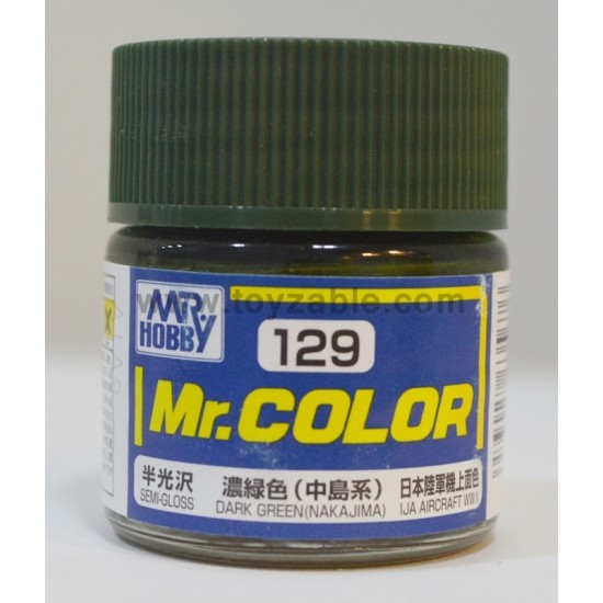 Mr.Hobby Mr.Color C-129 Semi Gloss Dark Green (Nakajima)